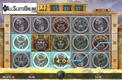 Win Screen. Ancient Fortunes: Zeus from Triple Edge Studios