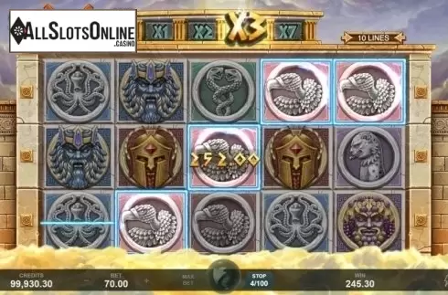 Win Screen. Ancient Fortunes: Zeus from Triple Edge Studios