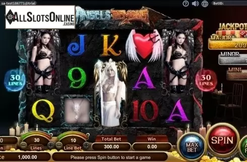 Game Workflow screen . Angels & Demons from SimplePlay
