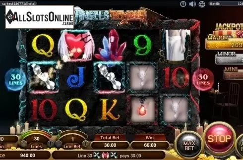 Win Screen . Angels & Demons from SimplePlay