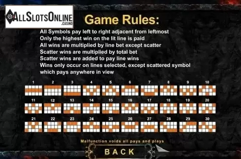 Paytable 1. Angels & Demons from SimplePlay