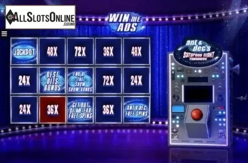 Screen3. Ant and Dec's Saturday Night Takeaway from Microgaming