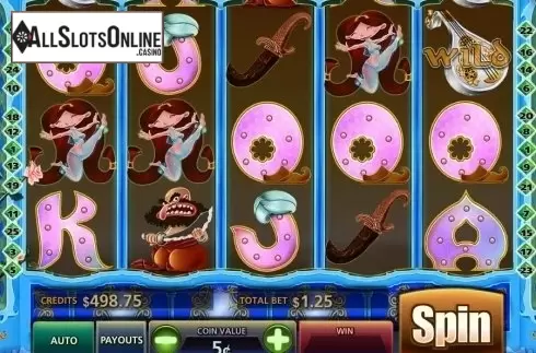 Reel screen. Arabian Oasis from MultiSlot