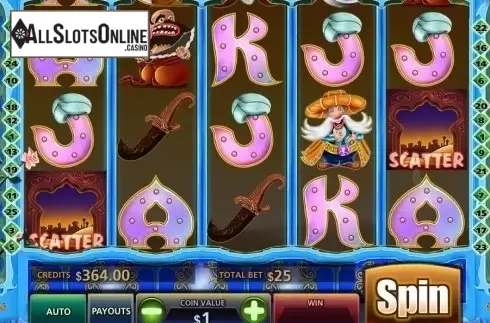Scatter screen. Arabian Oasis from MultiSlot