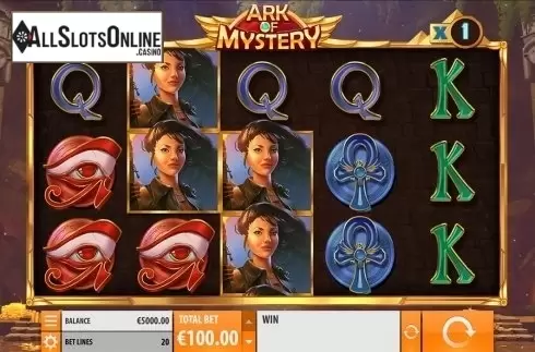 Reels screen. Ark Of Mystery from Quickspin