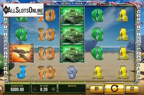 Reels screen. Armed 'N' Wild from SYNOT