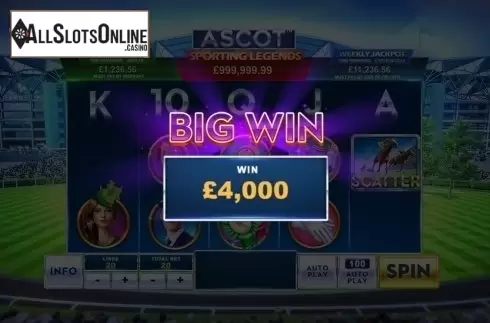 Big Win. Ascot - Sporting Legends from Playtech