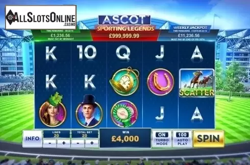Reel Screen 2. Ascot - Sporting Legends from Playtech