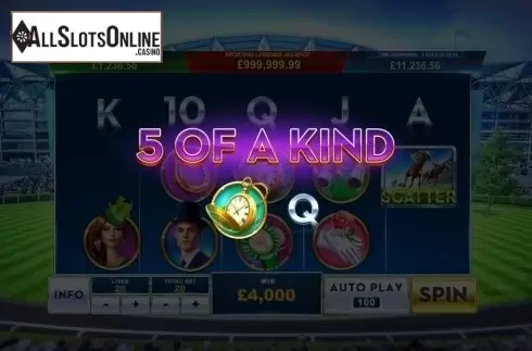 5 of a Kind. Ascot - Sporting Legends from Playtech