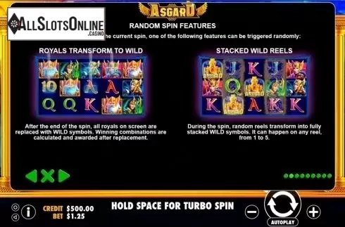 Paytable 2. Asgard (Pragmatic Play) from Pragmatic Play