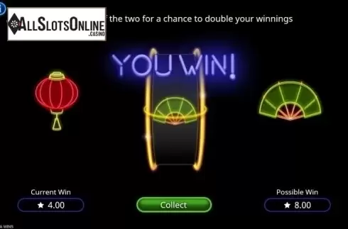 Gamble screen. Asia Wins from Booming Games