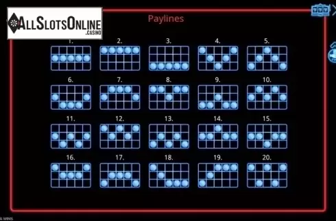 Paytable 2. Asia Wins from Booming Games