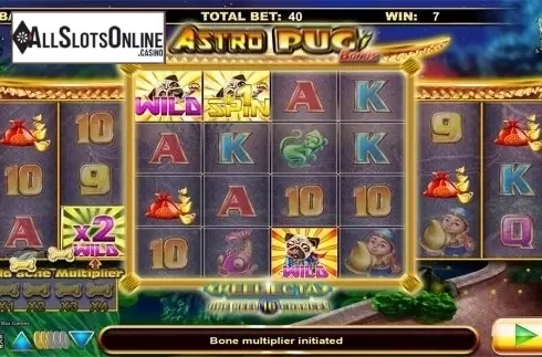 Free spins screen 2. Astro Pug from Lightning Box