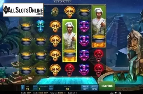 Expanding Sympbols screen. Atlantis (Evoplay) from Evoplay Entertainment