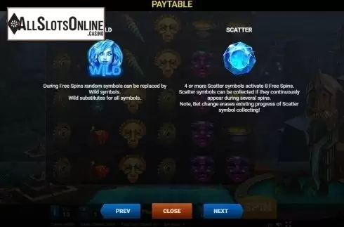 Paytable 2. Atlantis (Evoplay) from Evoplay Entertainment