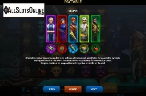 Paytable 3. Atlantis (Evoplay) from Evoplay Entertainment