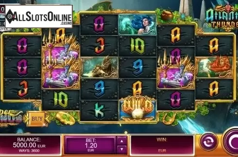 Reel Screen. Atlantis Thunder St. Patrick's Day from Kalamba Games