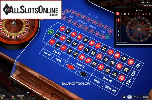Game Screen. Auto Roulette (Evolution Gaming) from Evolution Gaming