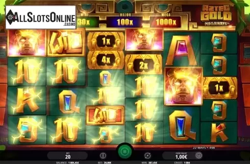 Game workflow 2. Aztec Gold Megaways from iSoftBet