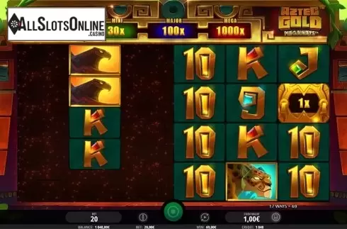 Game workflow 3. Aztec Gold Megaways from iSoftBet