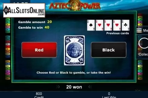 Double Up. Aztec Power from Greentube