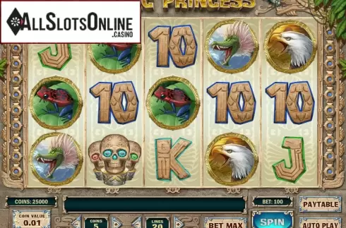 Screen2. Aztec Princess from Play'n Go