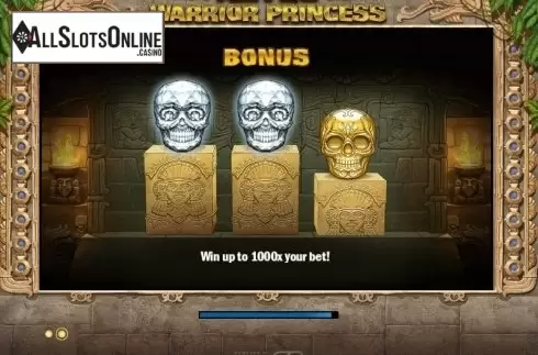 Screen 2. Aztec Warrior Princess from Play'n Go
