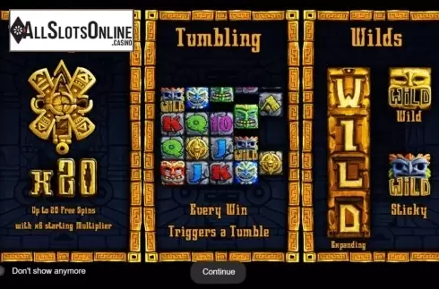 Start Screen. Aztec Wilds from IronDog