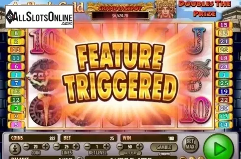 Win Screen 2. Aztlan's Gold from Habanero