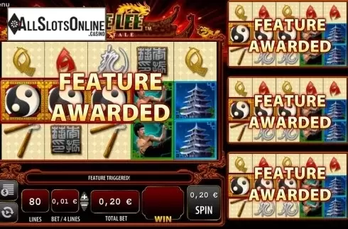 Scatter screen. Bruce Lee Dragon's Tale from WMS