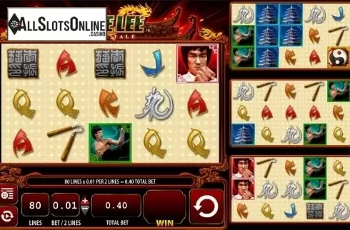 Reel screen. Bruce Lee Dragon's Tale from WMS
