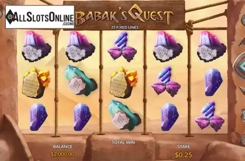 Reels screen. Babak's Quest from Maverick