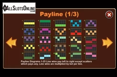 Paytable . Baby Pet from Triple Profits Games