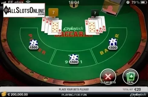 Win screen 1. Baccarat (World Match) from World Match