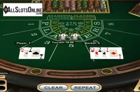 Game Screen. Baccarat (Betsoft) from Betsoft