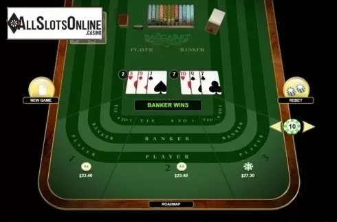 Game Screen. Baccarat (Habanero) from Habanero