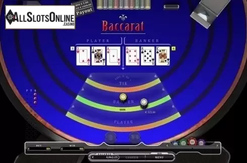 Game Screen. Baccarat (Oryx) from Oryx