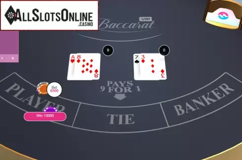 Win Screen 2. Baccarat VIP (FunFair) from FunFair