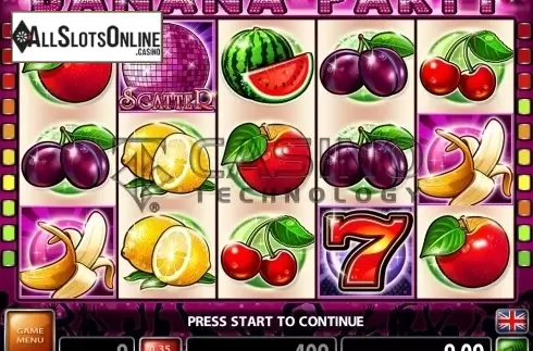 Screen2. Banana Party from Casino Technology