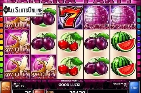 Screen 2. Banana Party from Casino Technology