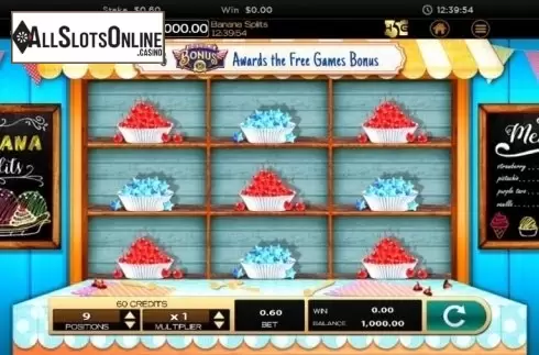 Game Sceen 1. Banana Splits from High 5 Games