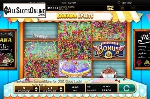 Game Sceen 2. Banana Splits from High 5 Games