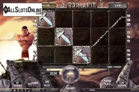 Win Screen. Barbaria from Tuko Productions