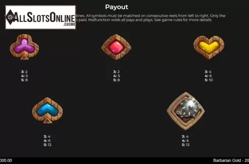 Symbols. Barbarian Gold from IronDog