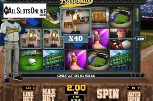 Screen 3. Baseball from GamePlay