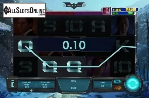 Win screen. Batman Begins from Playtech