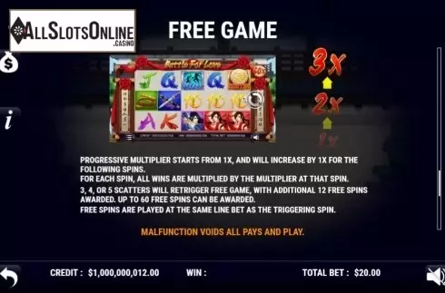Features. Battle For Love from Slot Factory