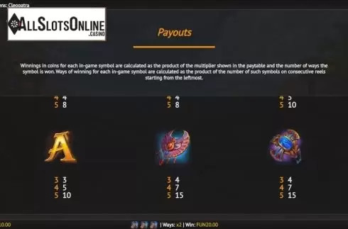 Screen8. Battle Maidens Cleopatra from 1X2gaming