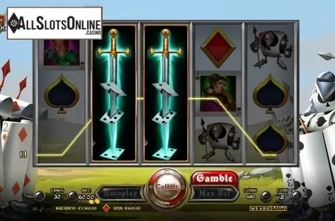 Wild win screen. Battle of Cards from We Are Casino