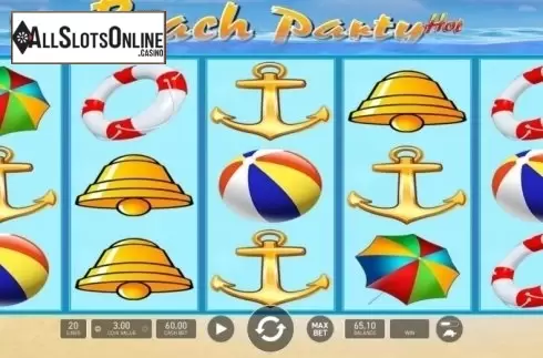 Reel Screen. Beach Party Hot from Wazdan